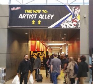Artist Alley banner from NYCC 2016