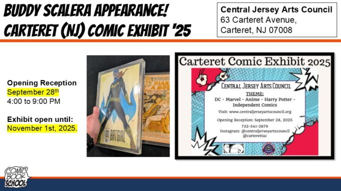 Carteret Comic Exhibit 2025 Header