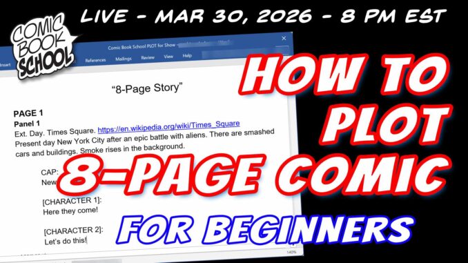 How to write comics plot header