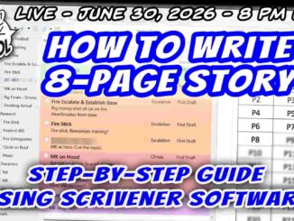 8 Page Story Scrivener App header